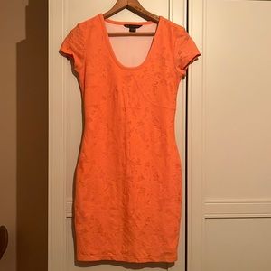 Armani Exchange Dress in Coral - small